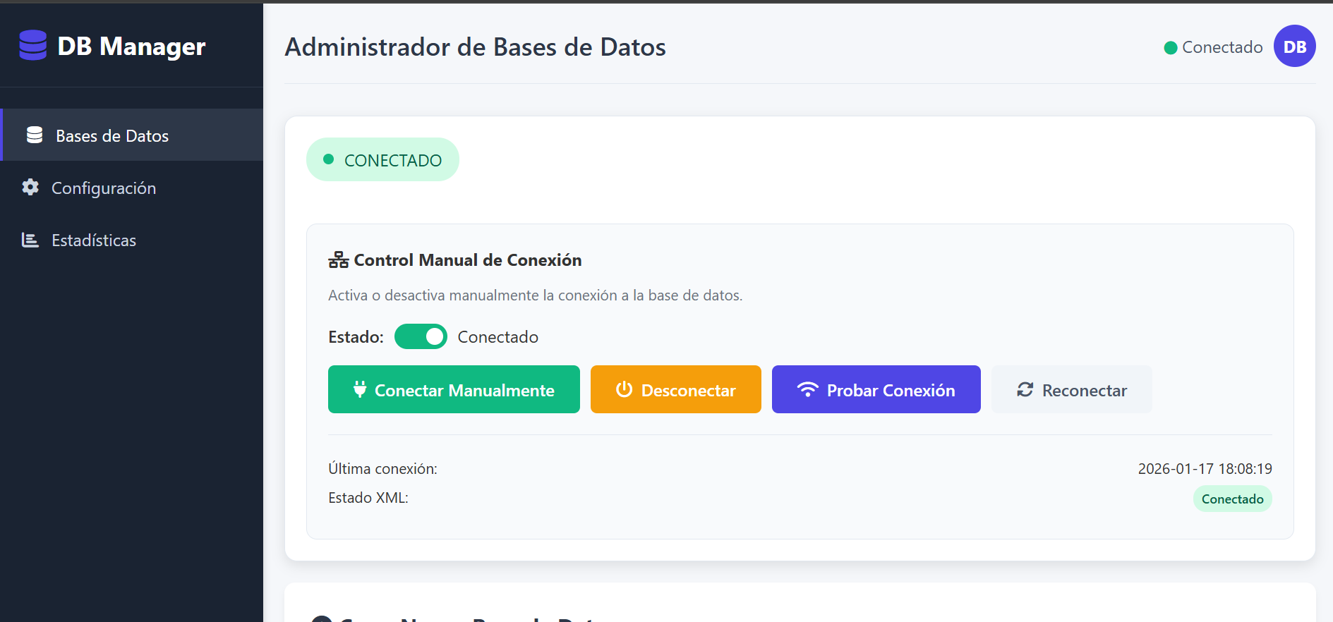 DB Manager UI