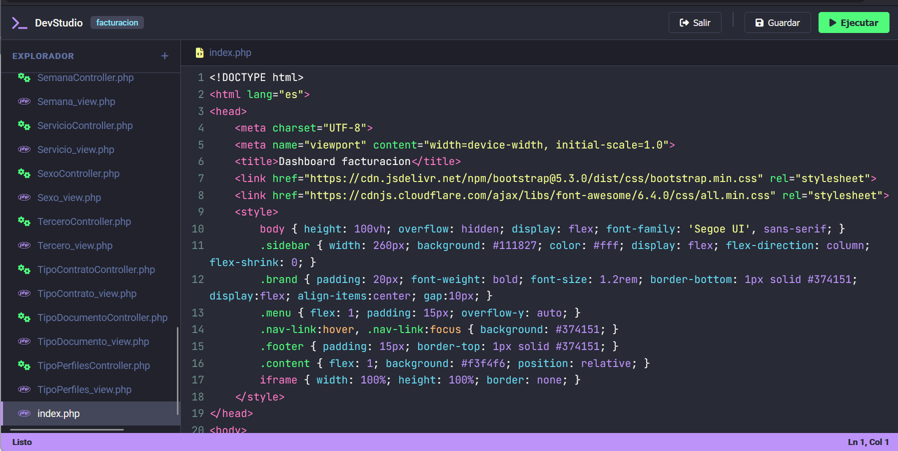 Code Editor UI